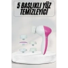 Cilt Temizleme Ve Masaj Aleti 5 Başlıklı Akne Ve Sivilce Önleyici
