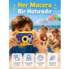 Çocuk Fotoğraf Makinesi Hd Video Kayıt Özellikli 2.0 İnç Ekranlı Type-c Şarjlı Dijital Kamera