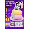 Çocuk Fotoğraf Makinesi Yedek Termal Baskı Kağıdı Renkli (3 Lü Rulo) – 57x25mm