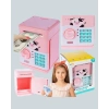 Çocuklar İçin Pembe Atm Görünümlü Elektronik Kumbara