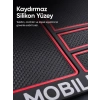 Çok Bölmeli Araç İçi Organizer Mat Kaydırmaz Silikon Telefon Tutuculu Tasarım