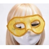 Dantel Tül Malzemeden İmal Sarı Renk Balo Parti Maskesi Venedik