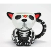 Day Of The Dead Köpek Figürlü 3d Kabartmalı Porselen Kupa Alk4896