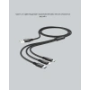 Dayanıklı Metal Başlıklı 3’ü 1 Arada Şarj Kablosu – Tüm Cihazlarla Uyumlu