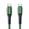 Dc43 Type-c To Type-c 1m Örgü 60w Hızlı Şarj Kablo - Yeşil