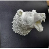 Dekoratif Beyaz Ayı Duvar Heykeli Asılabilir Hediyelik 25x19 Cm
