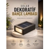 Dekoratif Duvar Lambası Solar Güneş Enerjili Bahçe Aydınlatması