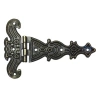 Dekoratif, Sac Tek Kuyruklu Menteşe - 69x102 Mm, Büyük, Antik, 1 Adet