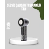 Dijital Ekranlı Şarjlı Mini Fan 100 Kademeli Hız Ayarı