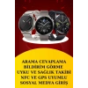 Dijital Göstergeli Bluetooth Kulaklık Ve Bildirim Görebilen Akıllı Saat Alarm Ve Titreşim