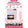 Dijital Kamera 4k Hd 48mp 16x Zoom Flaşlı Kayar Retro Video Kamera 2.8’’ Ekran 64gb Sd Kart Hediyeli Pembe