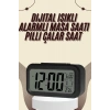 Dijital Masa Saati Termometreli Takvim Çalar Saat Led Ekran Pilli