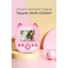 Dijital Video Fotoğraf App Destekli Çocuk Kamerası Termal Resim Kağıt Baskılı Yazıcı Pembe
