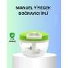 El Tipi Yiyecek Kıyıcı Üç Bıçaklı Pratik Doğrayıcı