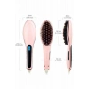Elektrikli Saç Düzleştirici Tarak Saç Düzleştirici Fırça Sıkı Dişli Pembe
