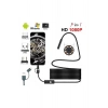 Endoskop 3 İn 1 Yılan Kamera Usb Micro Usb Type-c 20 Metre Sert Kablo
