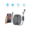 Endoskop Yılan Video Kamera Ios Ve Android Uyumlu Led’li 10 Metre 8 Mm Sert Kablo 2mp