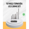Ergonomik 16 Parça Bits Tornavida Uç Ve Adaptör Seti