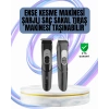 Ergonomik Tasarımlı, 3 Taraklı Profesyonel Şarjlı Saç Sakal Tıraş Makinesi