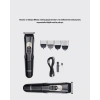 Ergonomik Tasarımlı, 3 Taraklı Profesyonel Şarjlı Saç Sakal Tıraş Makinesi
