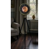 Eskitme 24 Saat Göstergeli Özel Tasarım Tripod Ayaklı Saat