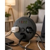 Ev Ofis İçin Çoklu Priz 3 Priz 3 Usb Type C Güvenli Enerji Yönetimi