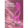 Flamingo Led Lamba Pembe Işıklı Usb Ve Pilli