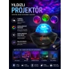 Galaxy Efektli Led Gece Lambası Projektörü Bluetooth Bağlantılı