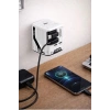 Gan+ Pd 40w Hızlı Şarj Adaptörü Çoklu Çıkış Usb-c Lightning Kablolu Hızlı Şarj Cihazı Ev Ofis Uyumlu Beyaz