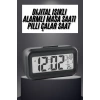 Gece Dijital Masa Saati Dijital Alarmlı Led Ekran Pilli Çalar Saat