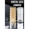 Gece Lambası Kristal Lamba Dokunmatik Şarjlı Hediyelik