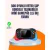 Geniş Ekranlı 500 Oyunlu Taşınabilir El Konsolu – Her Yerde Kesintisiz Oyun Keyfi