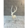 Geyik Figürü Beyaz Modern Salon Ve Raf Dekoru