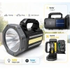 Gold  Gp-620 Solar Şarjlı 50 Watt Güçlü Kamp El Feneri Takım Çantalı