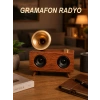 Gramafon Nostaljik Radyo Yüksek Ses Kalitesi Usb Tf Kart Aux Yeni Nesil