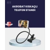 Güçlü Mandallı Akrobat Telefon Tutucu Masa Araç Uyumlu