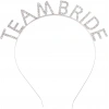 Gümüş Kaplama Kristal Taşlı Team Bride Taç 16x17 Cm