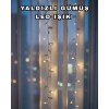 Gümüş Yaprak Tasarımlı Led Işık Pilli Ev Ve Vitrin Dekoru