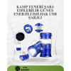 Güneş Enerjili Katlanabilir Kızaklı Kamp Feneri – Usb Şarjlı, Çok Yönlü Ve Dayanıklı Tasarım