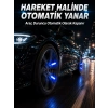 Hareketle Yanan Led Sibop Işığı 4lü Araç Lastik Lambası