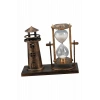 Hediyelik Eşya Retro Ahşap Deniz Feneri Kum Saati Biblo