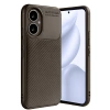Honor 400 Kılıf Auto Focus Karbon Kapak - Kahverengi