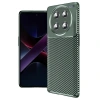 Honor Magic 7 Lite Kılıf Auto Focus Karbon Kapak - Koyu Yeşil