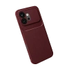 Huawei Honor 600 Auto Focus Karbon Kapak - Bordo