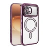 Huawei Honor 600 Joke Simli Magneticsafe Kılıf - Derin Mor