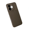 Huawei Honor 600 Lite Auto Focus Karbon Kapak - Kahverengi