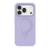 Huawei Honor 600 Regal Magsafe Standlı Kapak - Lila