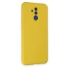 Huawei Mate 20 Lite Kılıf Nano İçi Kadife Silikon - Sarı