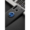Huawei Y6p Kılıf Range Yüzüklü Silikon - Siyah-mavi