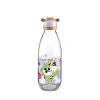 İnek Tasarımlı Sevimli Cam Suluk  Süt Şişesi 1000 Ml (599)